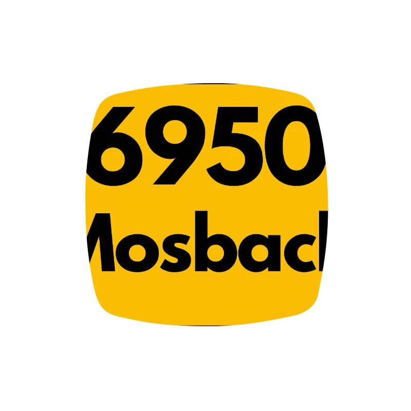 ANCIEN CODE POSTAL RETRO 6950 MOSBACH HEIMAT BW