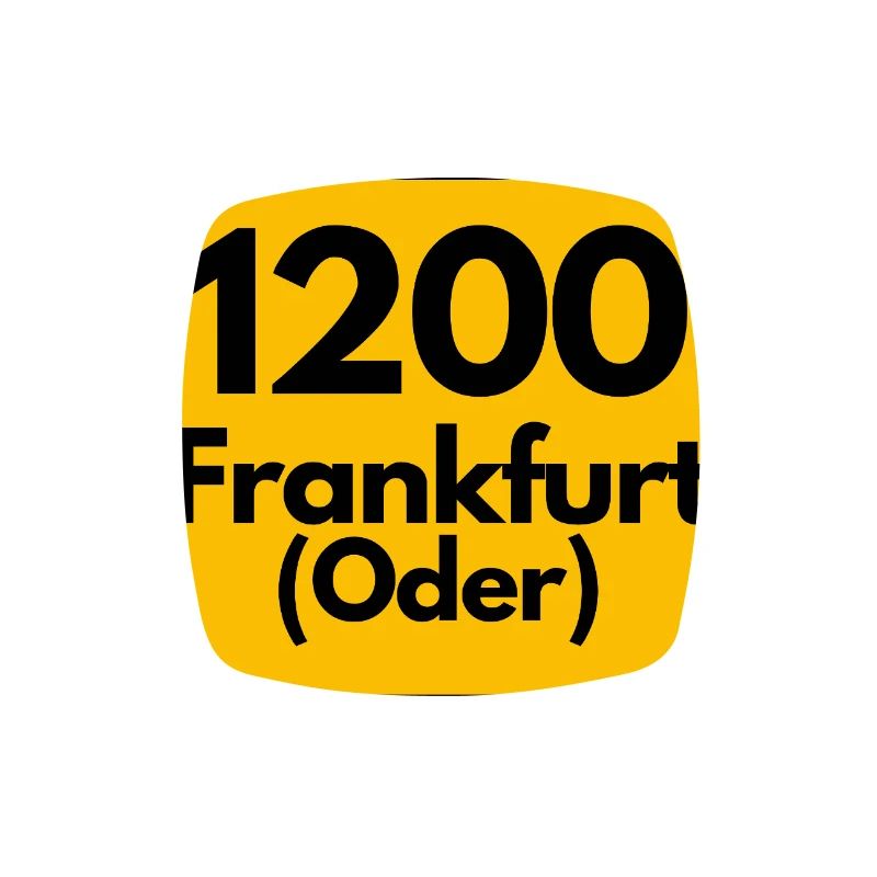 ALTE POSTLEITZAHL PLZ RETRO 1200 FRANKFURT ODER