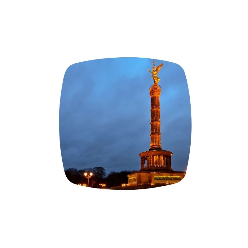 Berlin Victory Column at Dusk