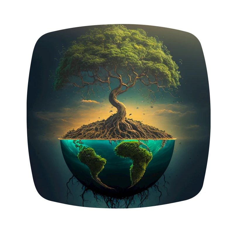 World Tree: Tree over half a sphere