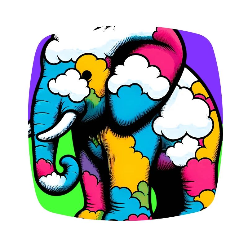 Elephant with Cloud and Clouds