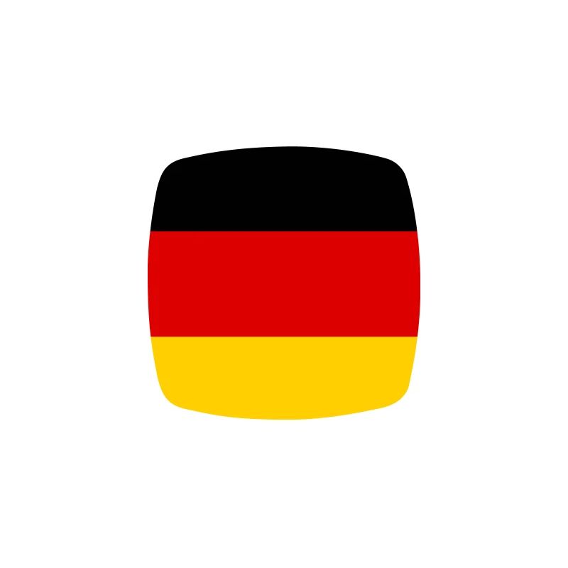 German flag pattern in minimalist design