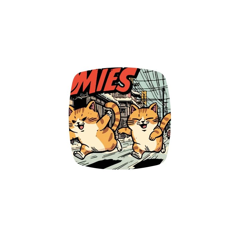 Course de chat anime