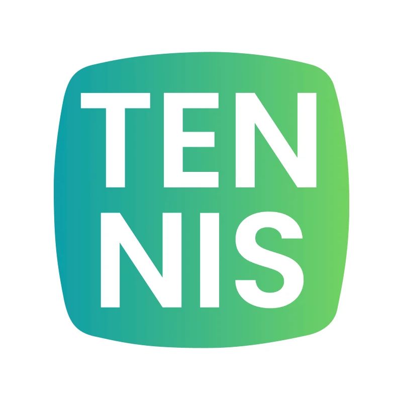 Typographie dégradée de tennis