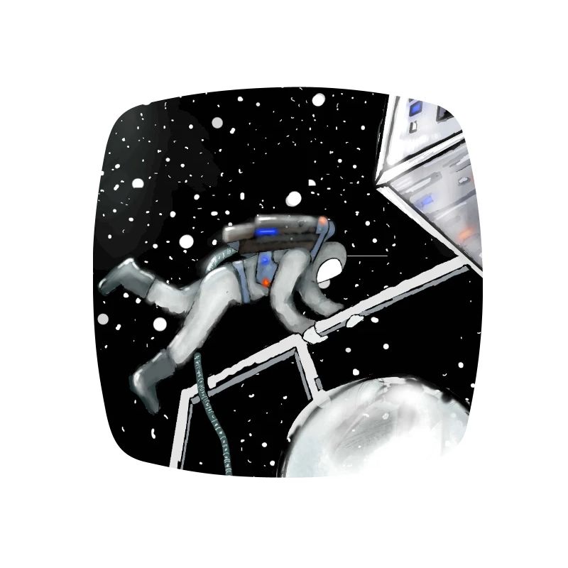 Explorateur spatial en orbite