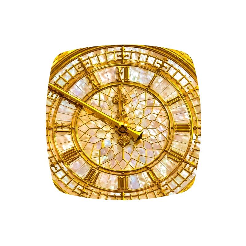Golden Baroque clock