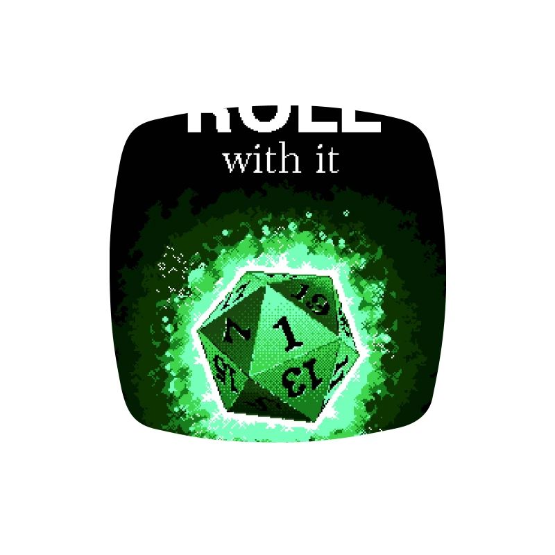 Faites simplement avec les dés verts rétro D20