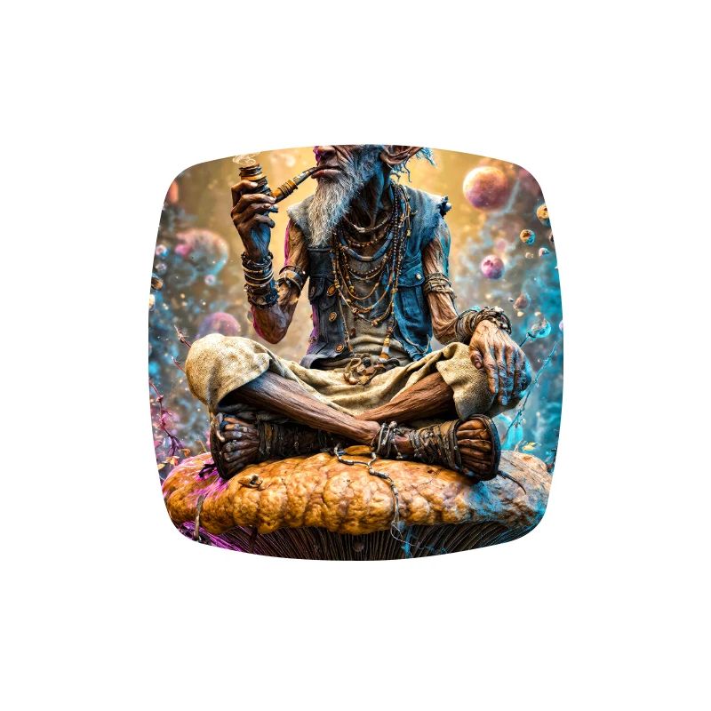Psychedelic Goblin Sage on Mushroom