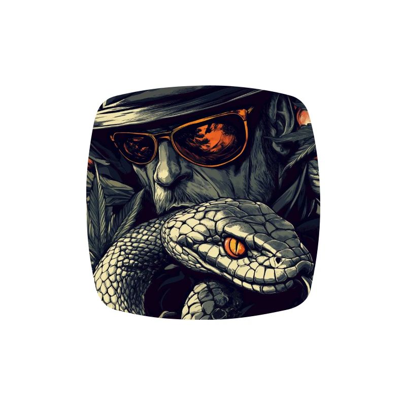 Snake, Hat and Grass Scene
