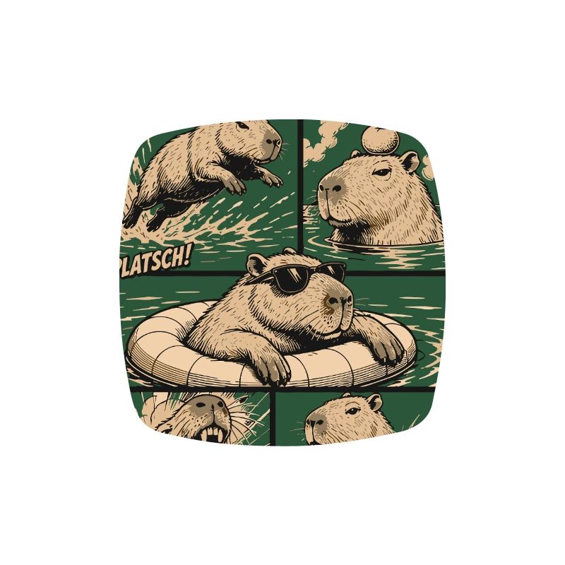 Comic Capybara Action Style