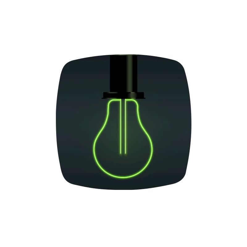 Neon Light Bulb – Minimalist Idea Design