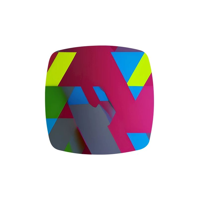 Composition du triangle géométrique néon