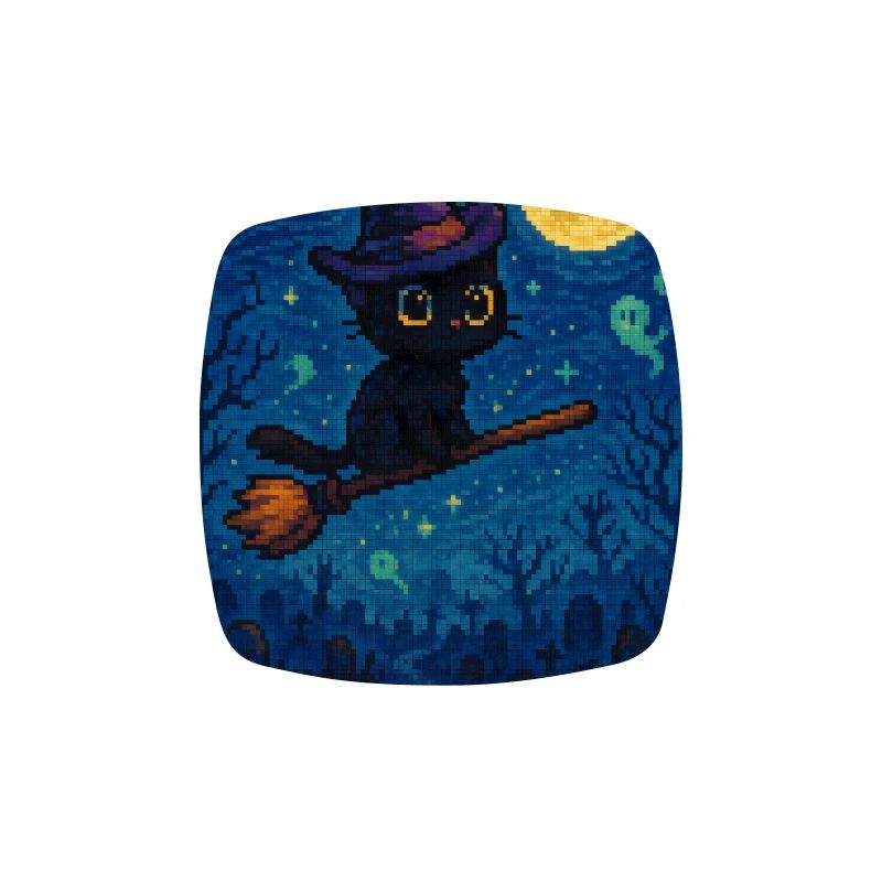 Chat pixel mignon d'Halloween