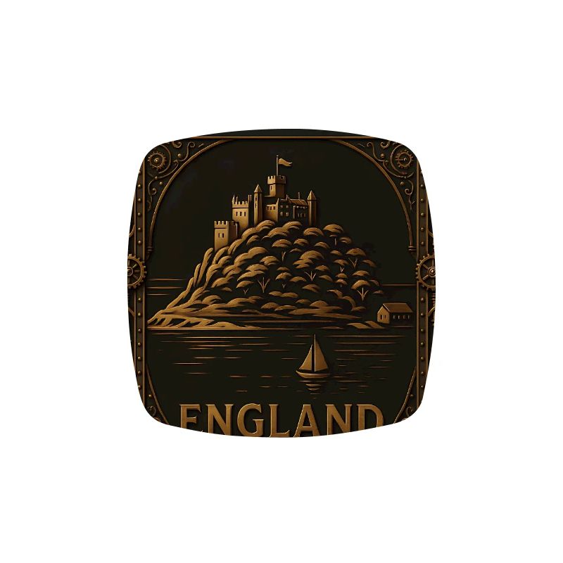 Cornwall Angleterre – Affiche de voyage Steampunk