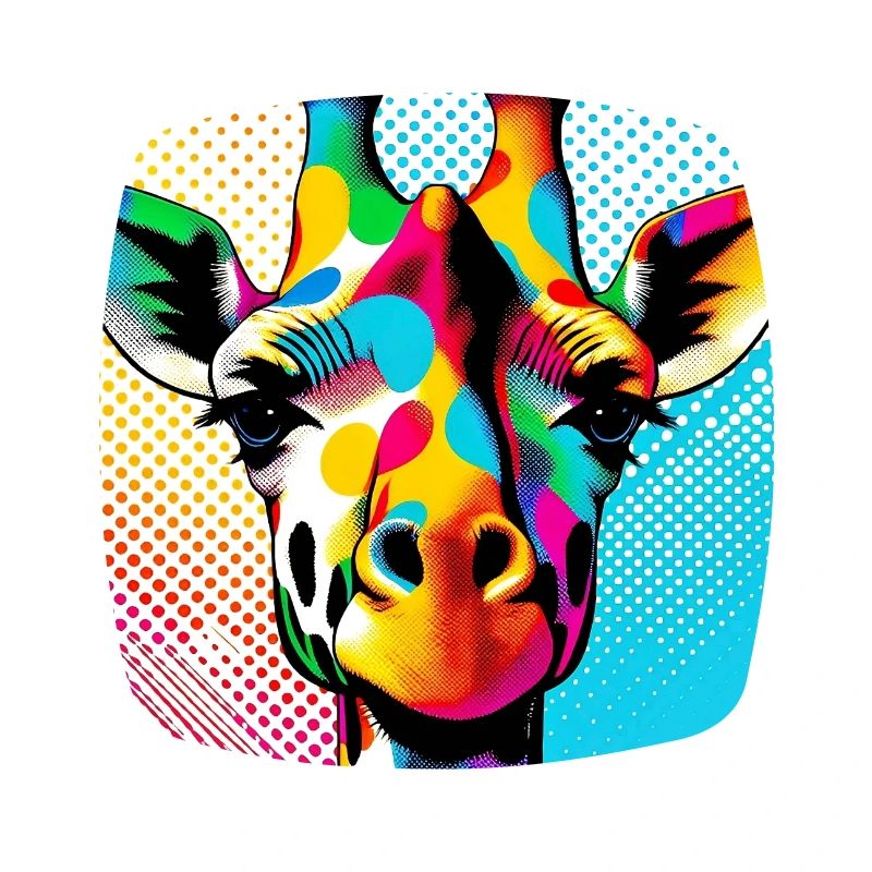 Girafe Pop Art