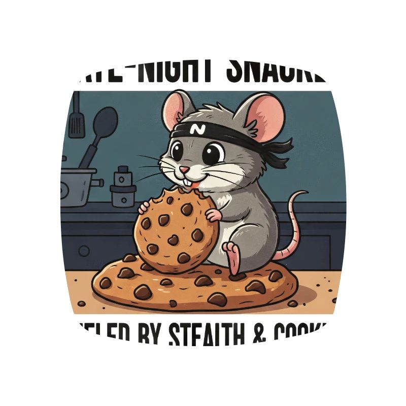 Snack de nuit animé Cute Mouse Cookie Ninja