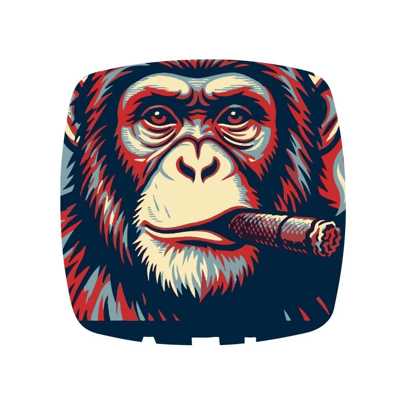 Pop Art Chimp with Cigar