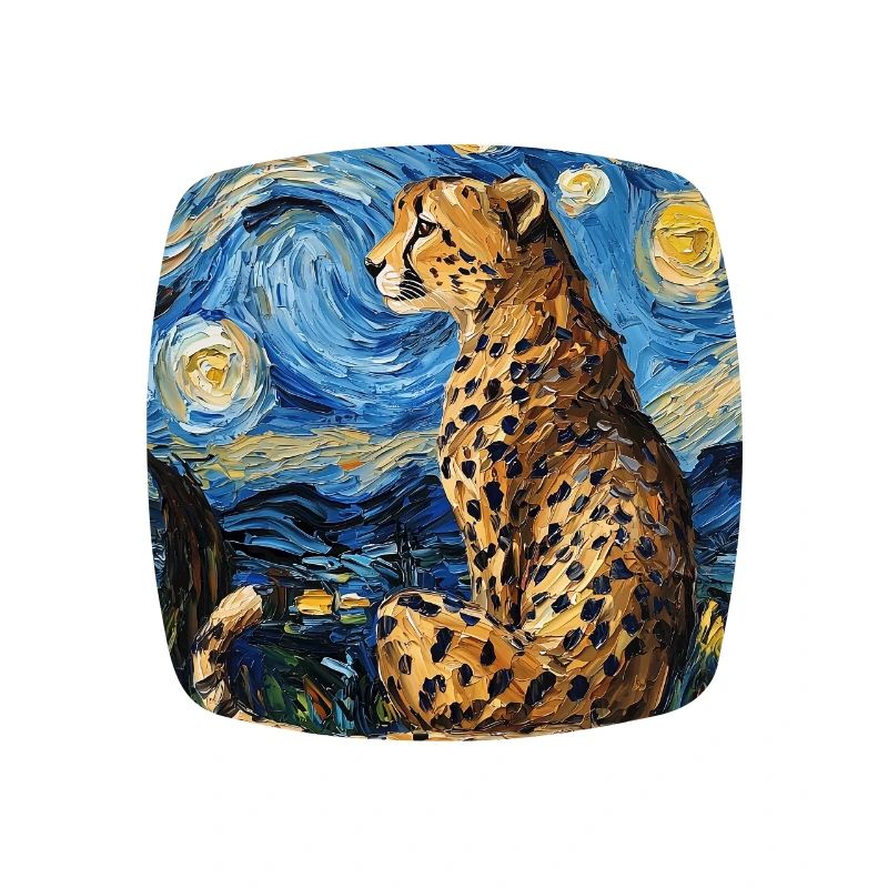 Gepard Leopard Van Gogh Style Starry 
