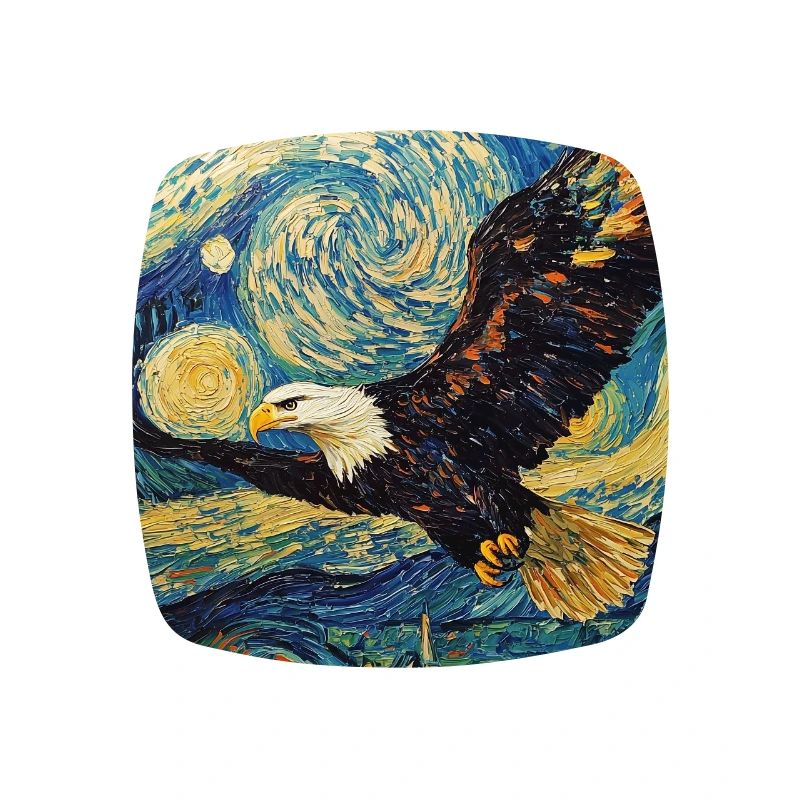 Eagle Bird Van Gogh Style Starry Night