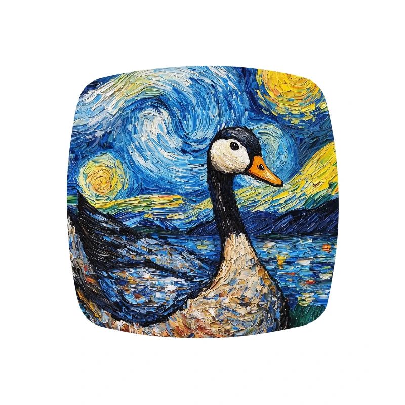 Goose Duck Bird Van Gogh Style Starry Night