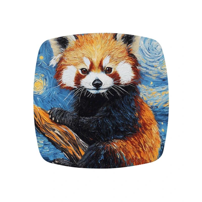Roter Panda Bär Van Gogh Style Starry Night