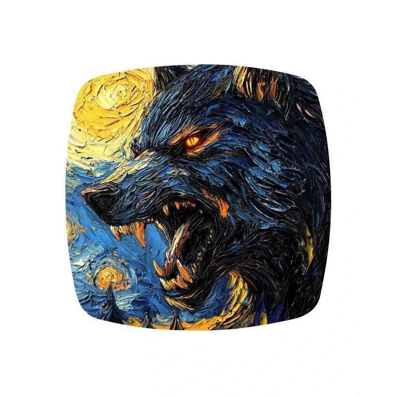 Werwolf Wolf Van Gogh Style