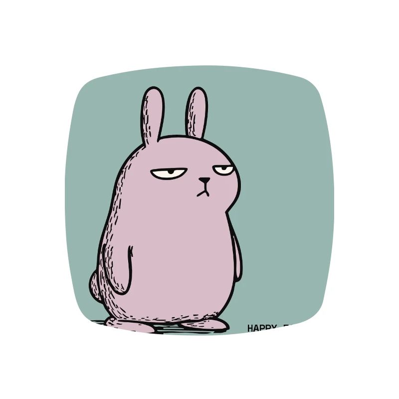 Frohe Ostern, schätze ich – Grumpy Bunny Easter Design