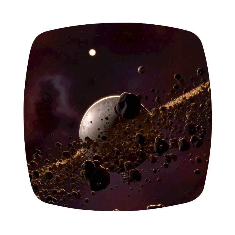 Asteroide ceinture sci-fi Fantasy Rendering image