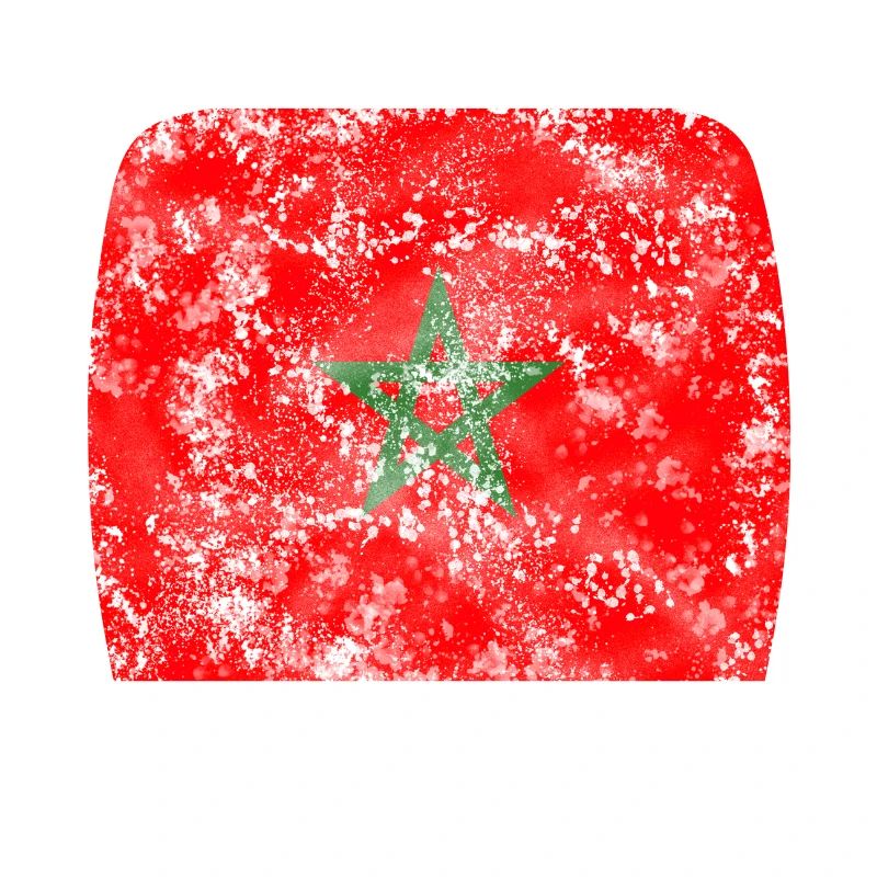 Drapeau vintage du Maroc