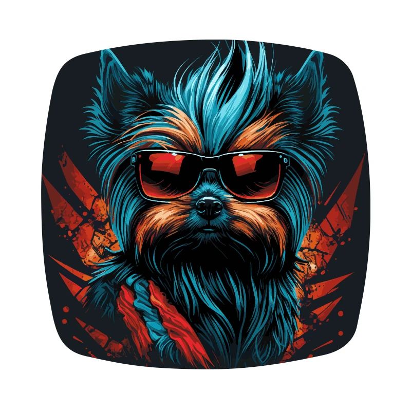 Punky cool Yorkshire Terrier