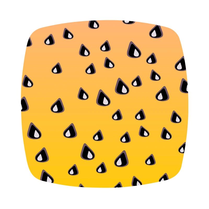 Motif de pastèque jaune LÉGUMES MANGEANT DES GRAINES