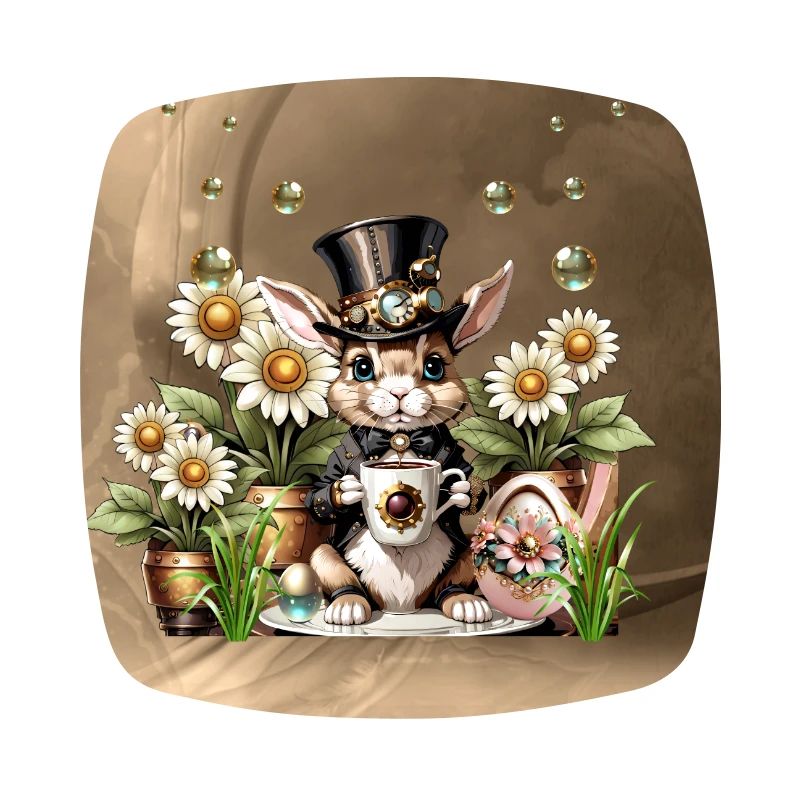 This cute Steampunk Easter Bunny is here