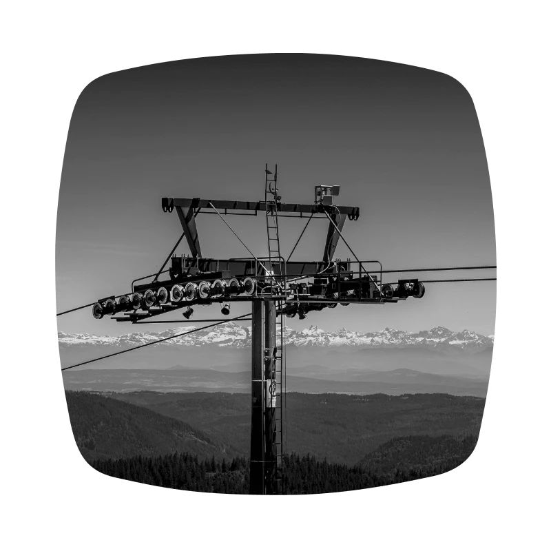 Cable car pillar Feldberg Black Forest Poster Berg