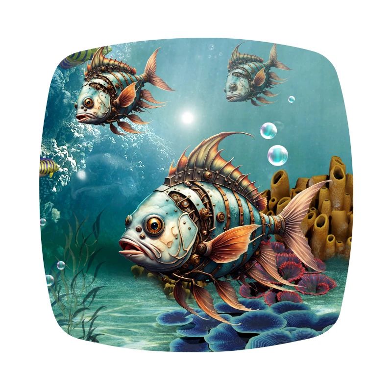 Awesome fantasy steampunk fish.