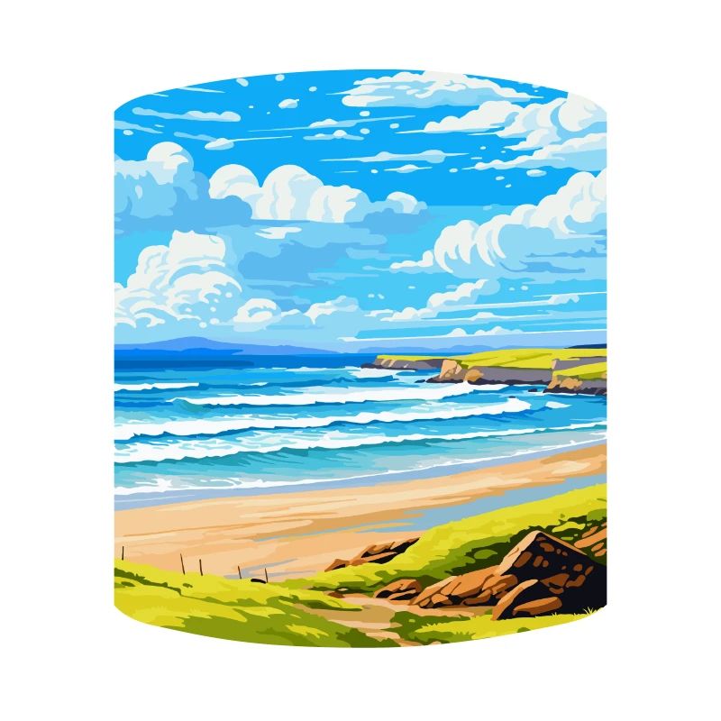 Constantine Bay, Cornouailles, Angleterre, Royaume-Uni, Affiche de voyage