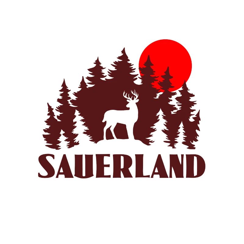 Sauerland Deer Sunset