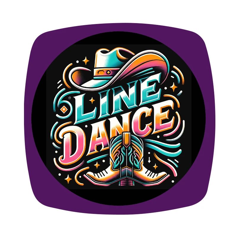 Farbenfrohes Line Dance Design