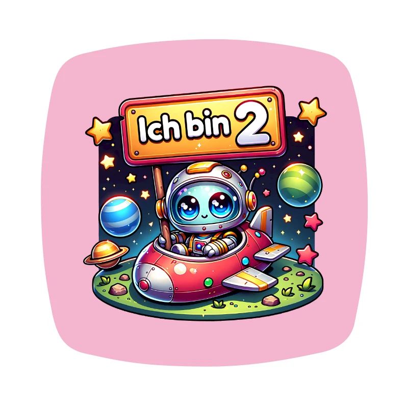 I'm 2 years second birthday with spaceman