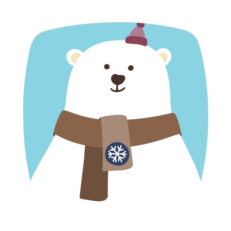 Poster Polar Bear North Pole Bear Snow Winter Cool