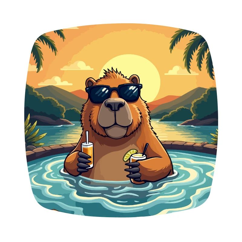 Chillbara Vibes - Capybara im Chillmodus