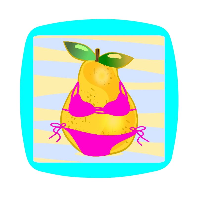 Funny Pear Shaped Body Bikini Summer