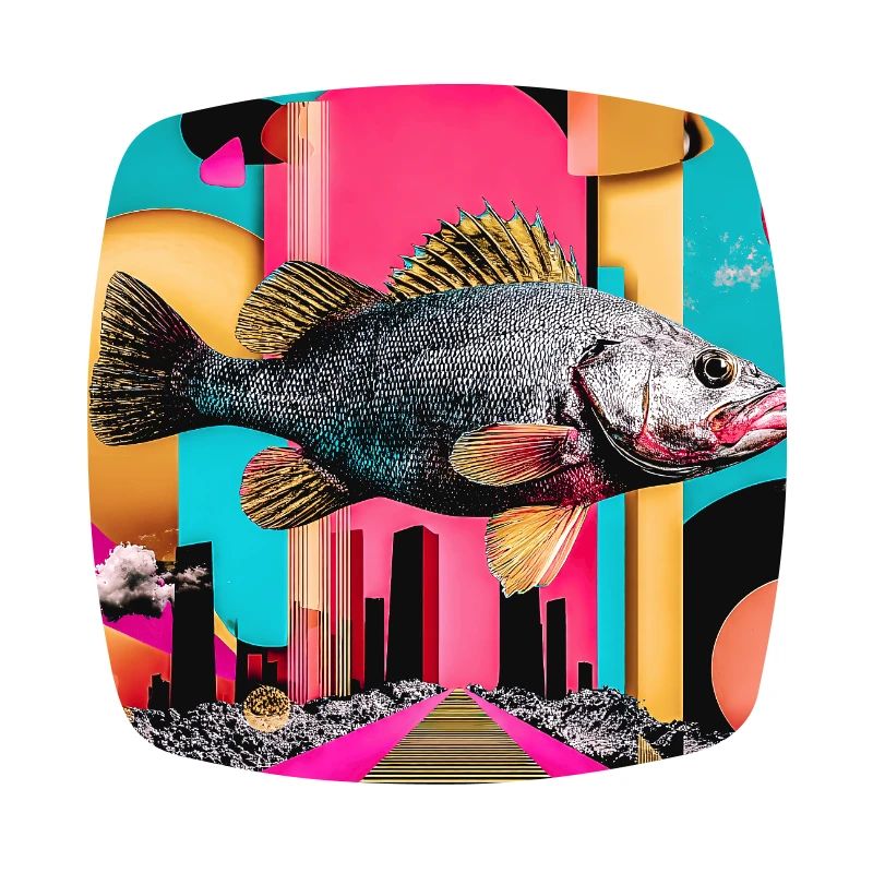 Floating Fish, Creative Collage