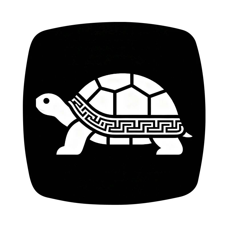 Geometric turtle with pattern