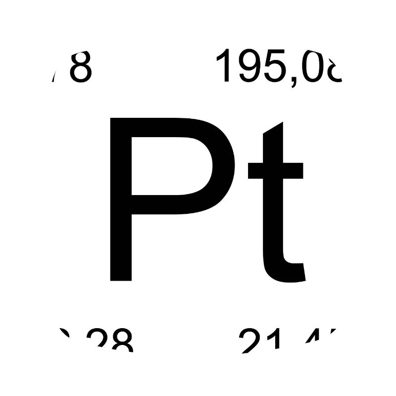 Platin Pt Element Typog