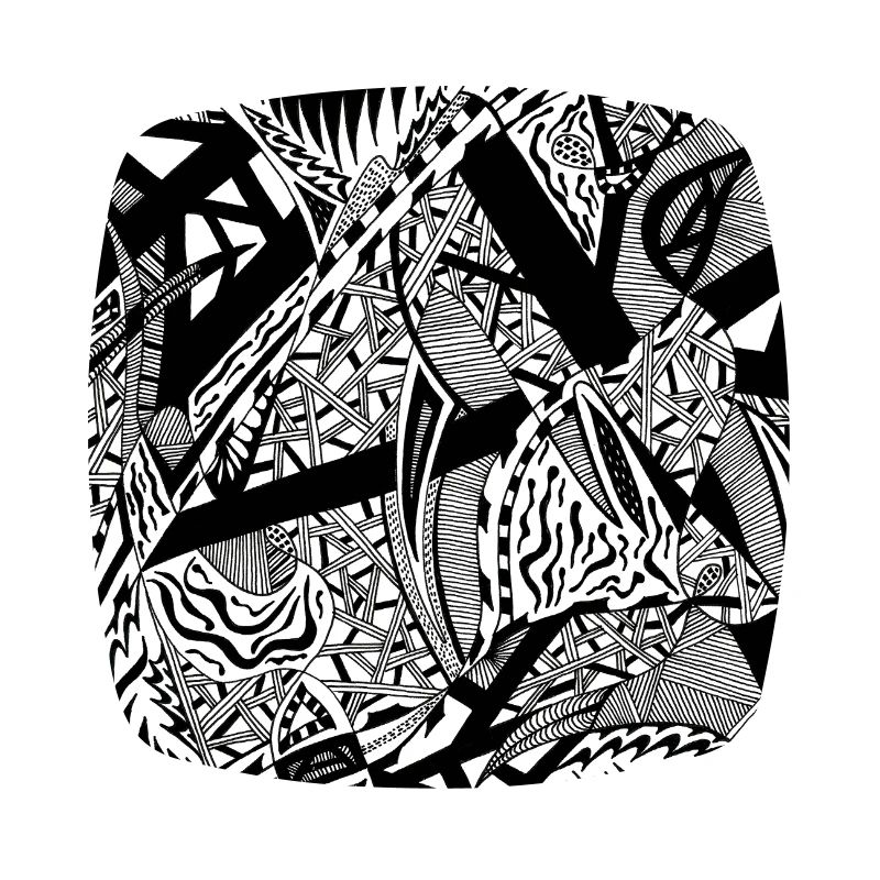 Black and White Abstract Design No. 4