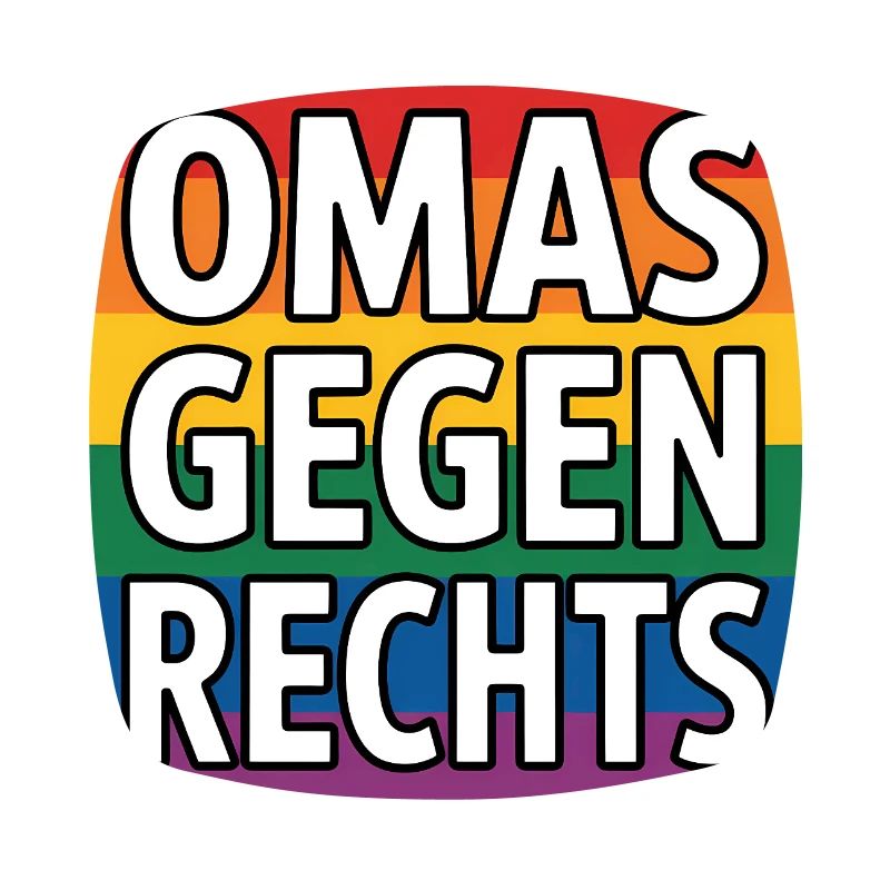 Omas gegen Rechts - Antifa Regenbogen Tee