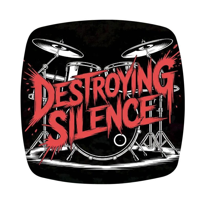 Destroying Silence Drum Graffiti