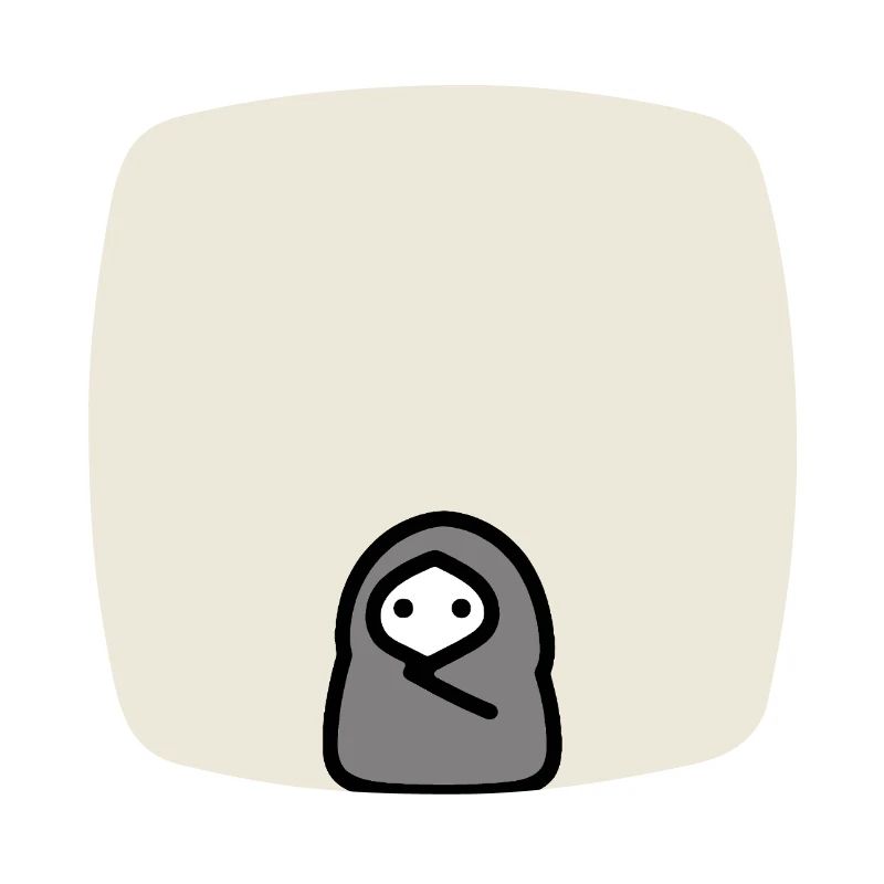 Introvert Cocoon Minimal Meme Character