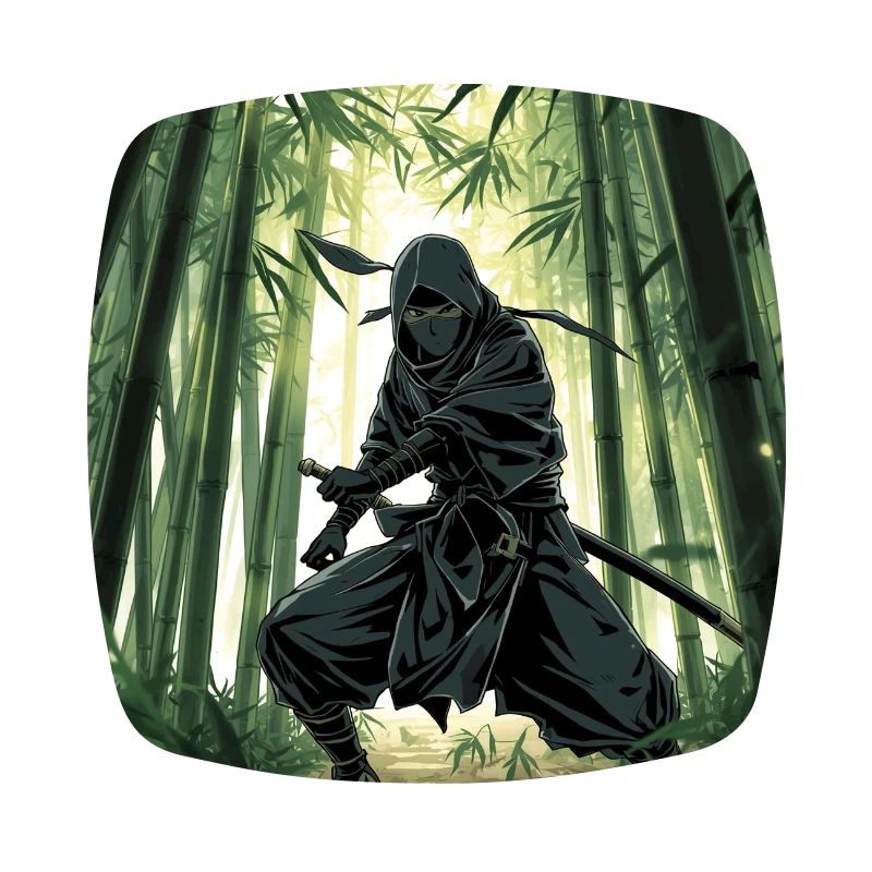 Ninja dans la forêt de bambous
