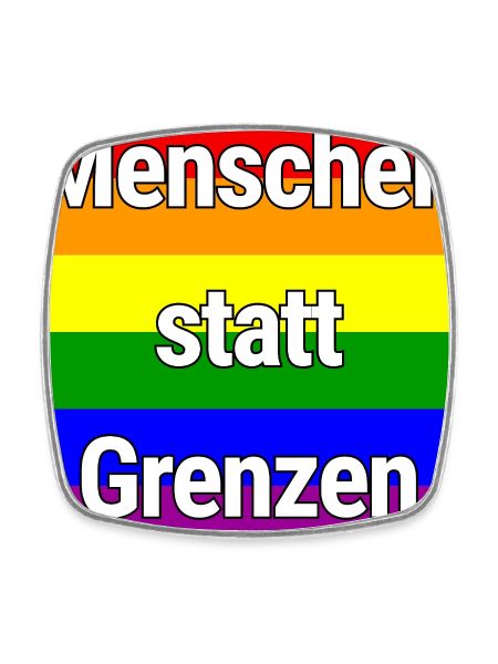 MENSCHEN STATT GRENZEN REGENBOGEN STATEMENT
